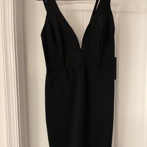 Lulu black bodycon dress